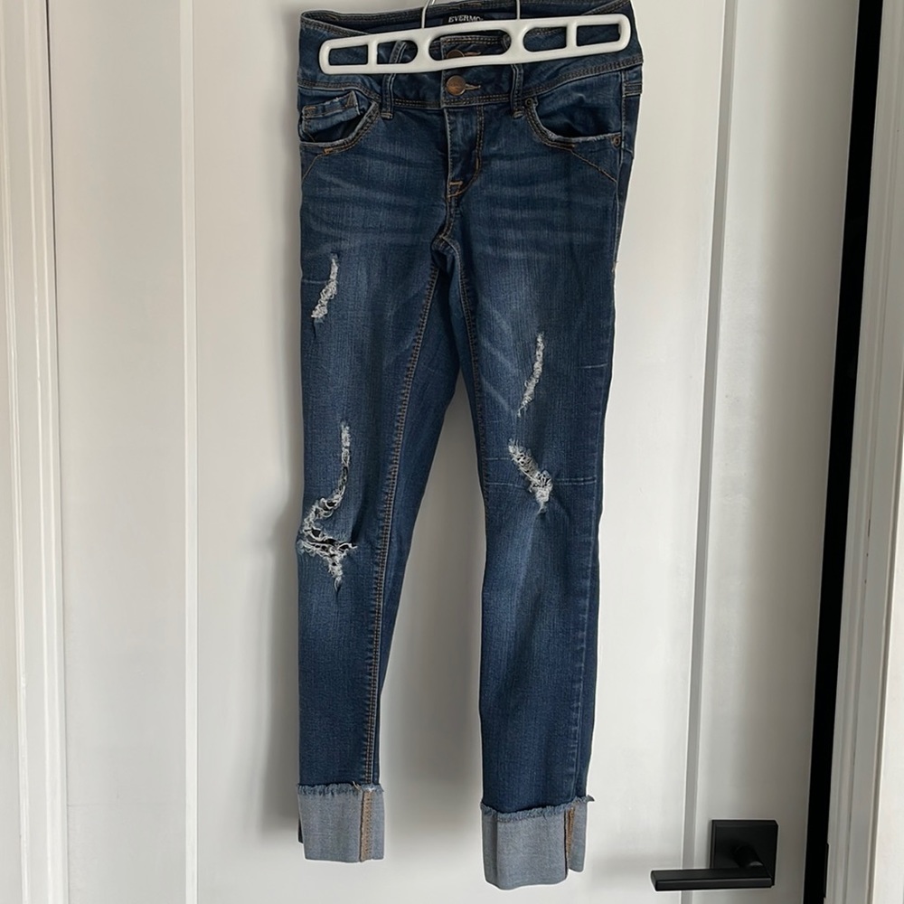 Cropped skinny jeans